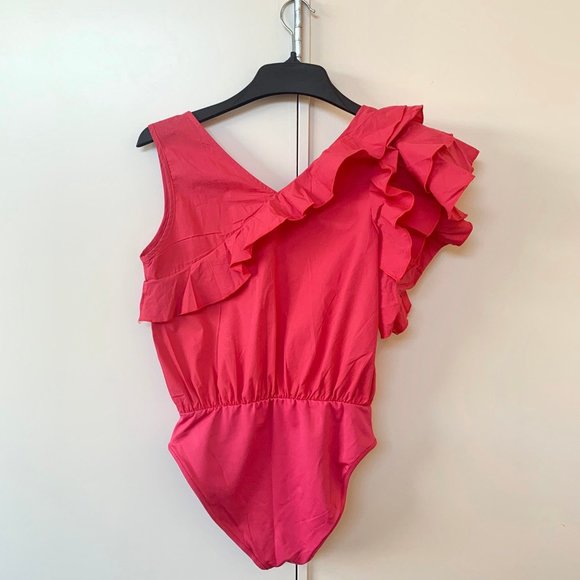Pink Ruffle Bodysuit NWOT - Picture 6 of 6